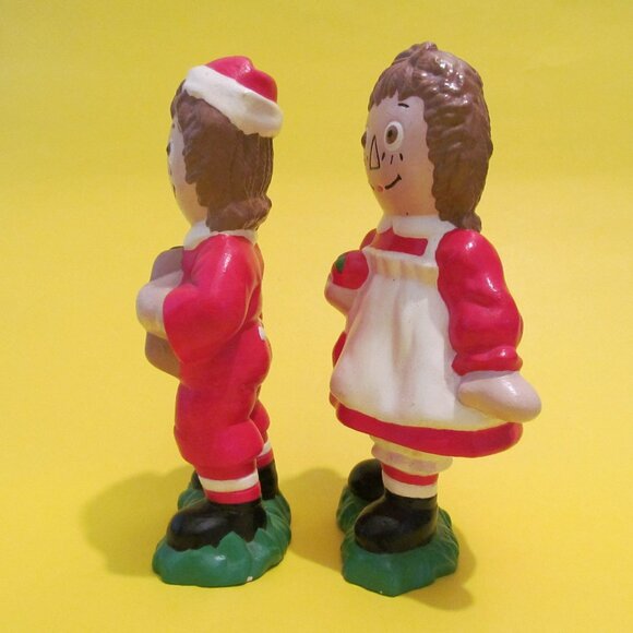 Raggedy Ann and Andy figurines Christmas edition 1975 - Picture 2 of 10